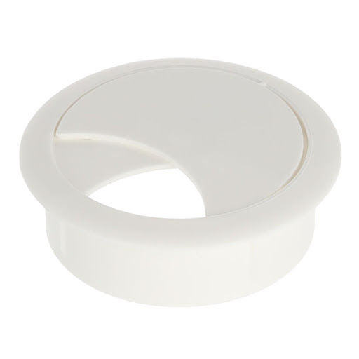 Riex EK62 Passacavi rotondo in plastica ø60 mm, H20, bianco