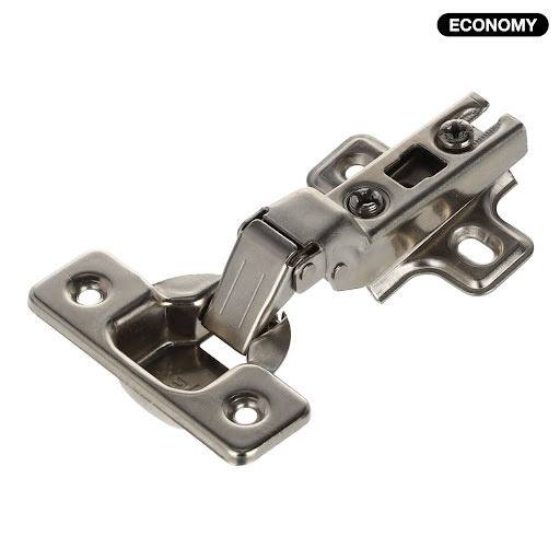 Riex NS20 Hinge slide on, half overlay, without soft-close + plate H0 for 2 screws