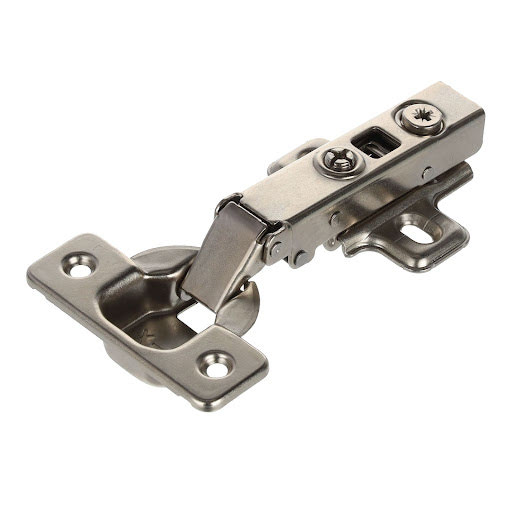 Riex NC50 Hinge clip on, full overlay, soft-close + plate H0 for 2 screws