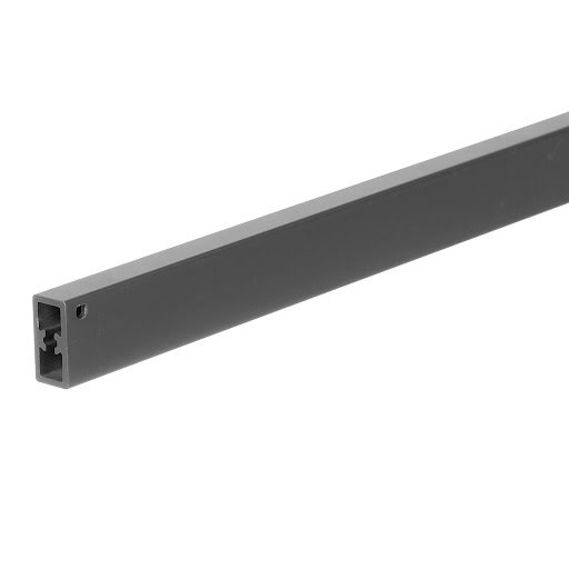 RiexTrack Accesoires de tiroirs intérieur, tringle façade avant carrée, 1100 mm, gris foncé