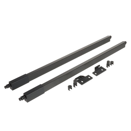 RiexTrack Set of 2 square railings, 550 mm, dark grey