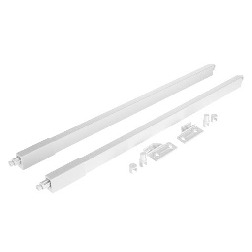 RiexTrack Set di 2 ringhierine quadrate, 600 mm, bianco