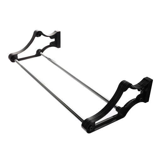 Riex VS33 Shoe rack, 700-1100 mm, chrome/black