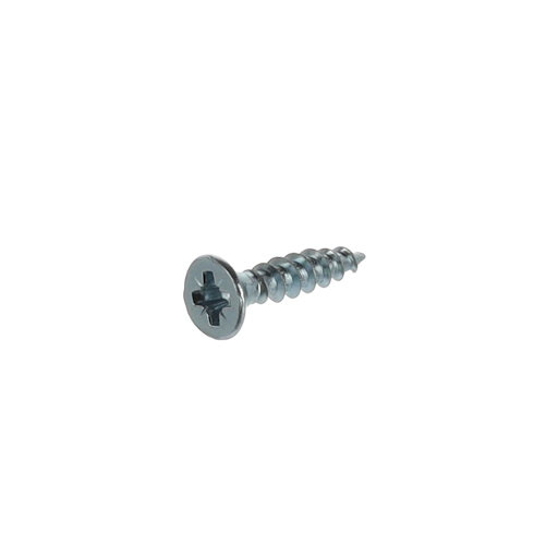 Riex Schroeven 3,5 x 18 mm, Platte verzonken kop, PZ-drive,1000 stks, Wit zink voldraad