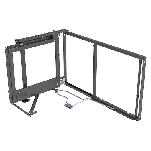 Kesse MagicCorner, frame with soft-close mechanism, left, anthracite