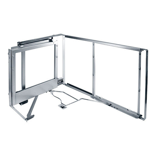 Kesse MagicCorner, frame with soft-close mechanism, left, silver