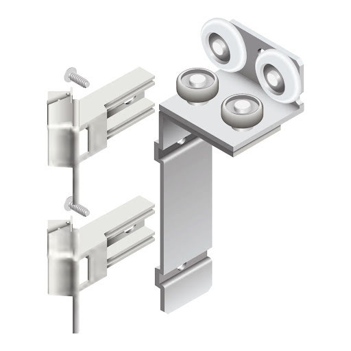 Cinetto PS23-50 Set Montage onderdelen voor 2 deuren, Rechtsdraaiend