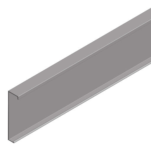 Cinetto PS40 krycí profil 2000 mm, broušený eloxovaný hliník