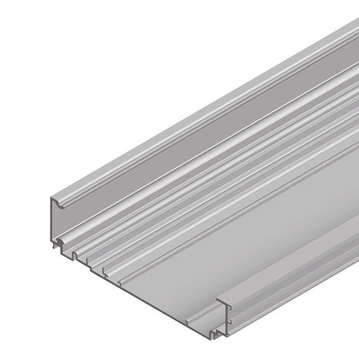 Cinetto PS40 viršutinis profilis 3000 mm, šlifuoto sidabro spalvos