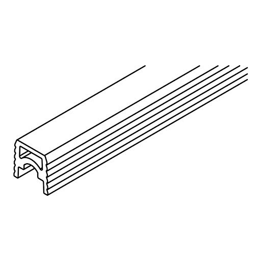 Hawa Clipo 36 Guide rail 2500 mm, plastique gris