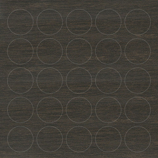 Riex JS10 Self adhesive cap ABS 282229 PE01, ø14 mm, wenge pearl (sheet 25 pcs)