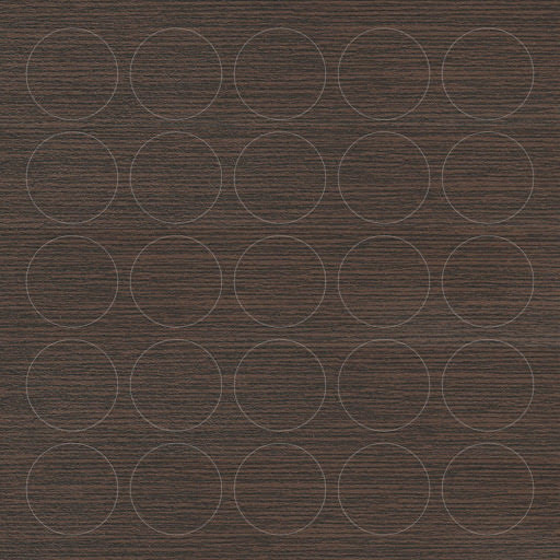 Riex JS10 Self adhesive cap ABS 283227 PE01, ø14 mm, wenge pearl (sheet 25 pcs)