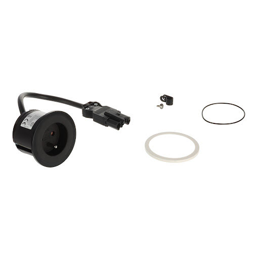 Bachmann Pix Electrical socket French (1×), black+white ring, GST 0,2 m