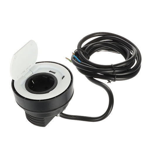 SFL RINGU-SCH-W RING 1 × Schuko тип 1×USB 2A, кабель 1 м, белый мат.