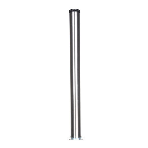 Riex ER60 Table leg with ring, H1100 mm, stainless steel imitation