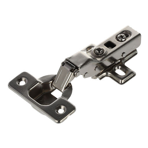 Riex NC20 Hinge clip on, half overlay, without cam, soft-close + plate H0 for 2 screws