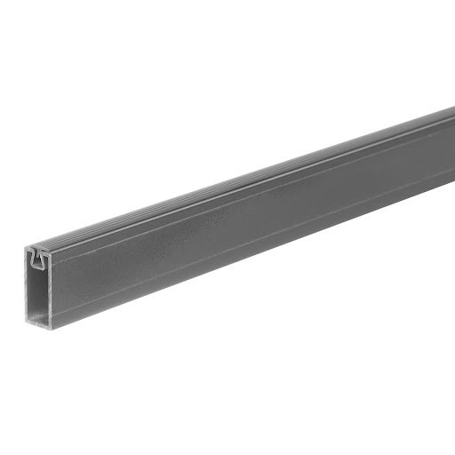 Riex VX34 Wardrobe bar, square, 30x15 mm, 1000 mm, dark grey