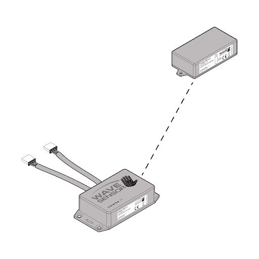 Cinetto PS40 B-moved Wellensensor mit Montagezubehör