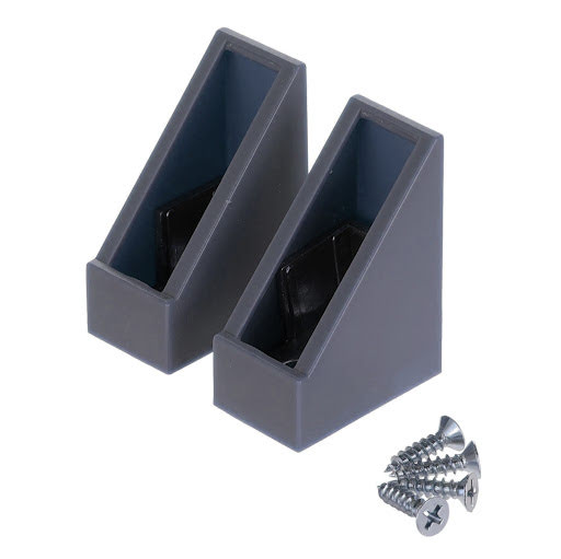 Riex VX34 Wardrobe bar holder for square bar, dark grey