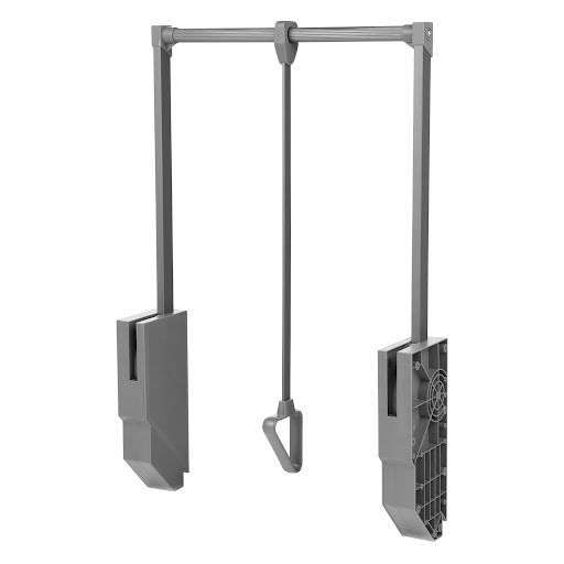 Riex VX47 Pull-down wardrobe bar, 25 kg, 800-1000 mm, dark grey
