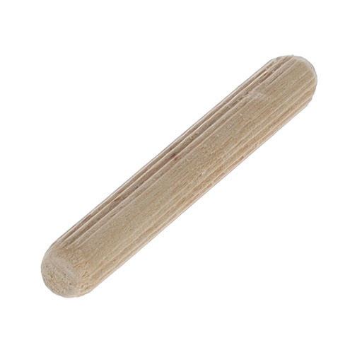 Riex JW55 Wooden dowel, 8x60 mm, with ribs, calibrated, birch (pack 1 000 pcs)