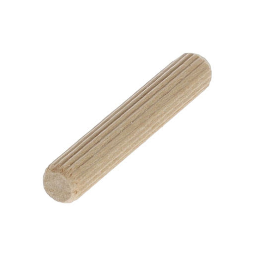 Riex JW55 Wooden dowel, 8x50 mm, with ribs, calibrated, birch (pack 1 000 pcs)