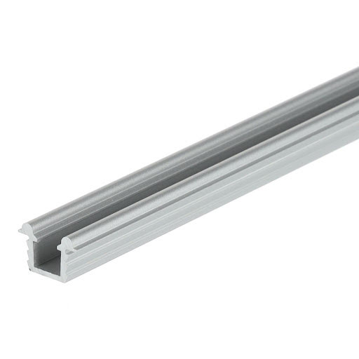 Riex ES44 Rail simple pour porte coulissante 2000 mm, argent anodisé