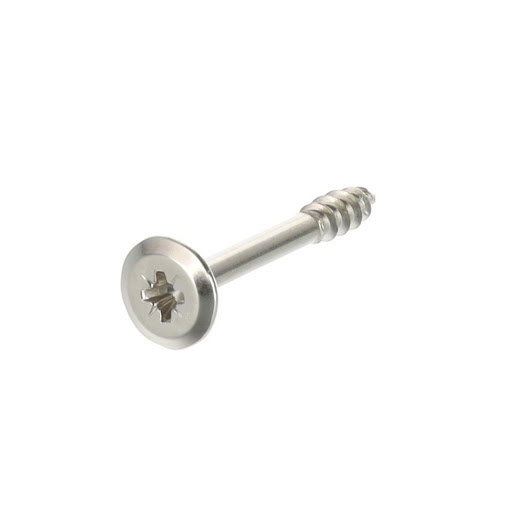 Italiana Ferramenta Design screw, flat head, PZ2 D4x31/20, nickel plated