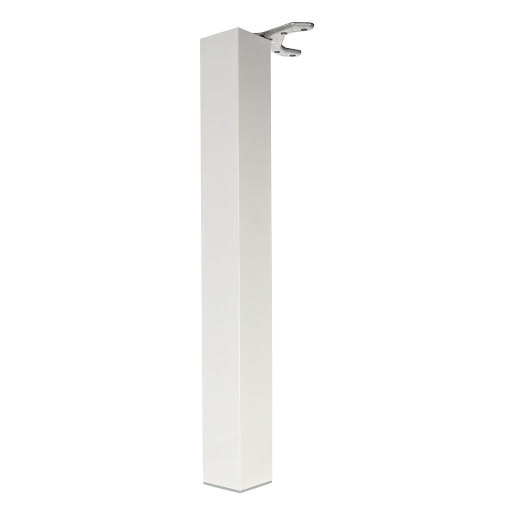 Riex EA80 Pied de table carré 80x80/H710 mm, blanc brillant