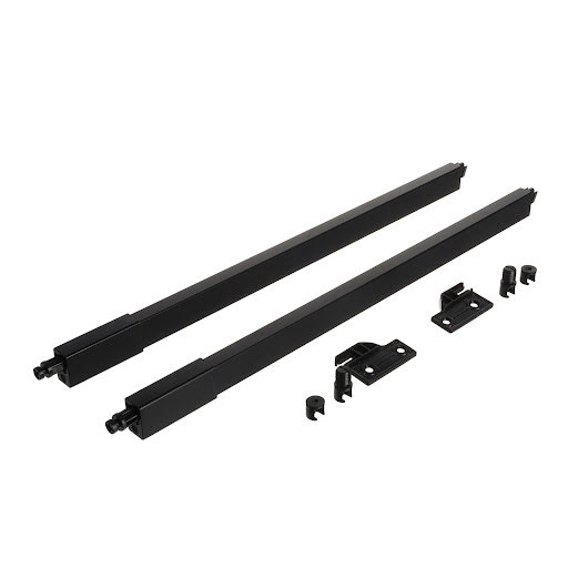 RiexTrack Set di 2 ringhierine quadrate, 450 mm, nero