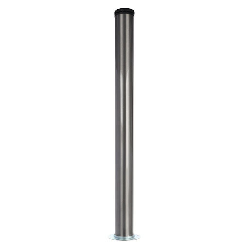 Riex ER60 Table leg with ring, H710 mm, stainless steel imitation