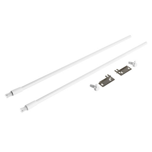 Riex NP11 Set of 2 longitudinal railings, 500 mm, white