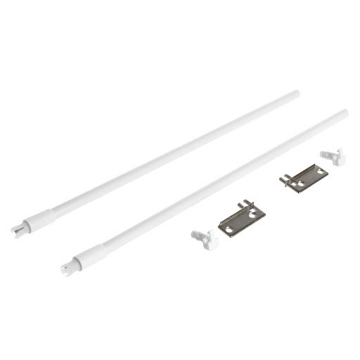 Riex NP11 Set of 2 longitudinal railings, 400 mm, white