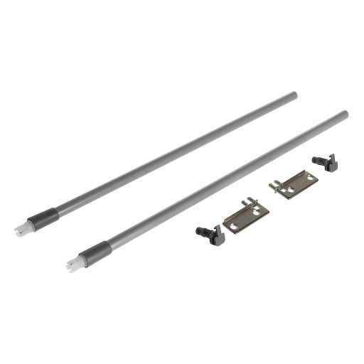 Riex NP11 Set of 2 longitudinal railings, 400 mm, grey