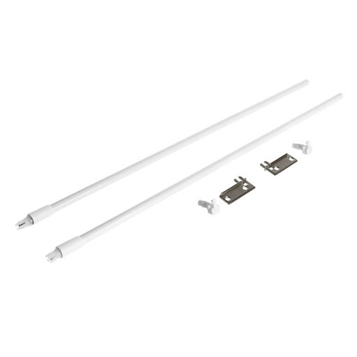 Riex NP11 Set of 2 longitudinal railings, 550 mm, white