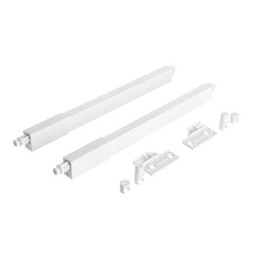 RiexTrack Set of 2 square railings, 300 mm, white