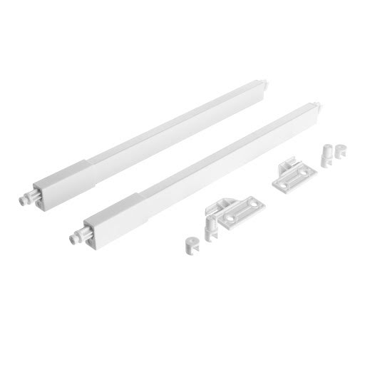 RiexTrack Set of 2 square railings, 350 mm, white