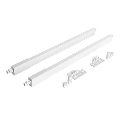 RiexTrack Set of 2 square railings, 400 mm, white