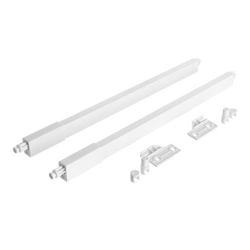 RiexTrack Set di 2 ringhierine quadrate, 400 mm, bianco