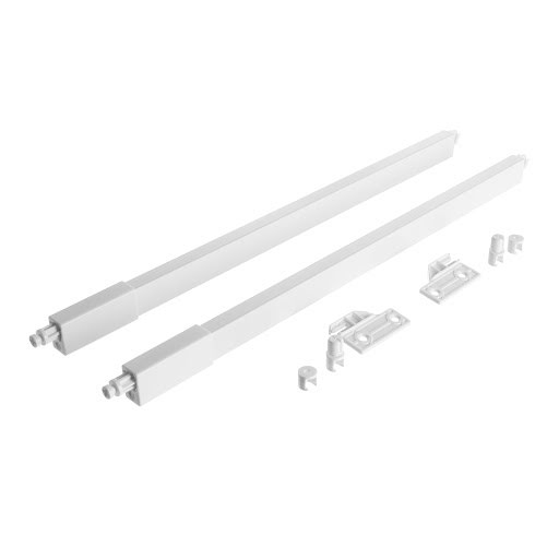 RiexTrack Set di 2 ringhierine quadrate, 450 mm, bianco