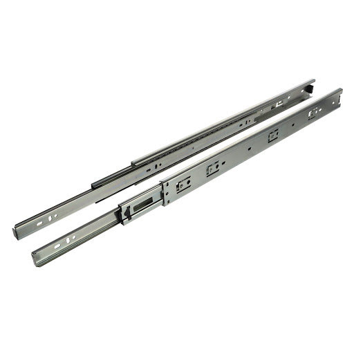 Riex NB45 Ball bearing slide, full extension, 30 kg/30 kg, H45, 500 mm, nickel