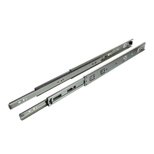 Riex NB45 Ball bearing slide, full extension, 30 kg/30 kg, H45, 450 mm, nickel