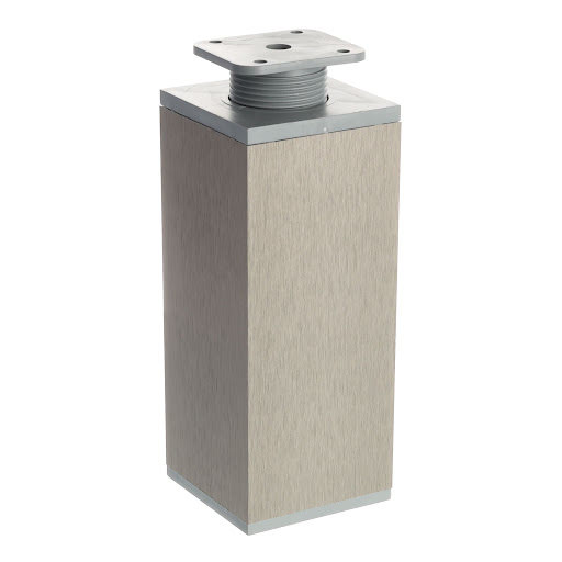 Riex GA36 Pied de meuble 60x60 mm, H150, nickel brossé