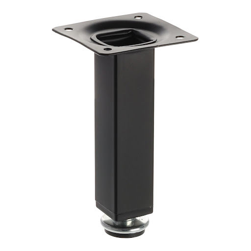 Riex GS26 Furniture leg 25x25 mm, H120, matt black