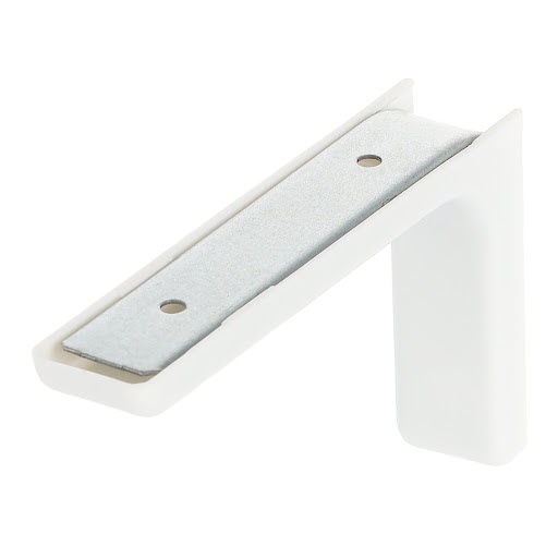 Riex JK28 Shelf support with plastic cover, 119×77,5×25 mm, white