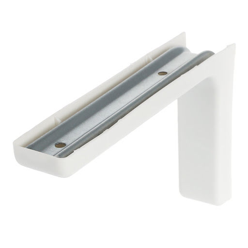 Riex JK28 Shelf support with plastic cover, 183×114×35 mm, white