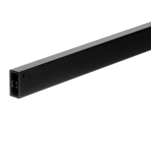 RiexTrack Accesoires de tiroirs intérieur, tringle façade avant carrée, 800 mm, noir