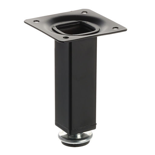 Riex GS26 Furniture leg 25x25 mm, H100, matt black