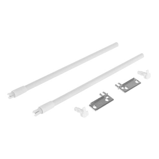 Riex NP11 Set of 2 longitudinal railings, 300 mm, white