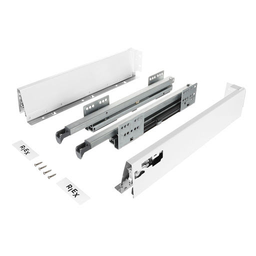 Riex NX40 Guida a doppia parete, cassetto base, 86/400 mm, bianco